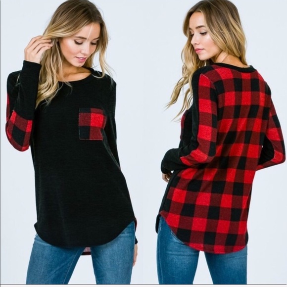 Pretty Things Co. Tops - Made in USA Plaid Back Top